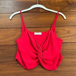 Babaton Red Twist Front Camisole